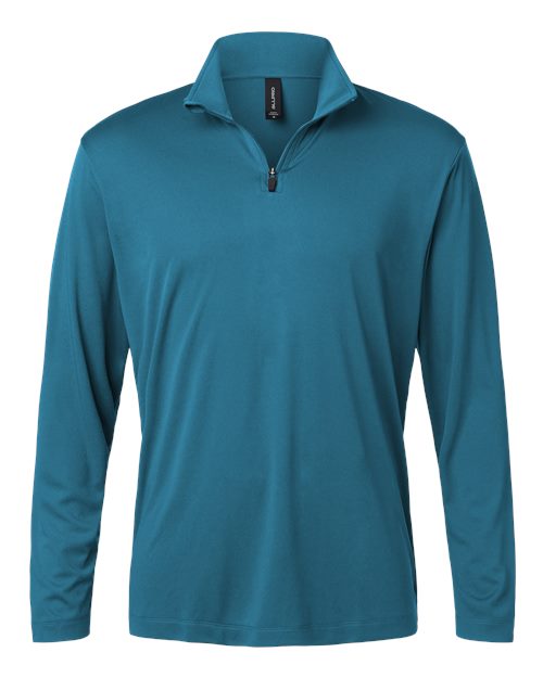Men's Pro-Lock Performance Quarter-Zip Pullover - Pacific Blue Front