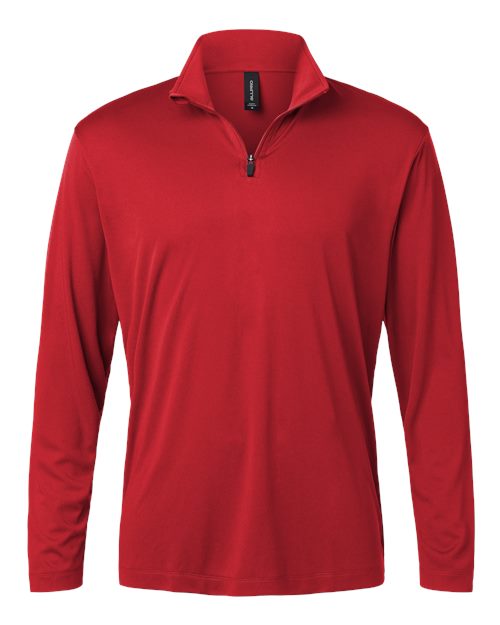 Men's Pro-Lock Performance Quarter-Zip Pullover - Red Front