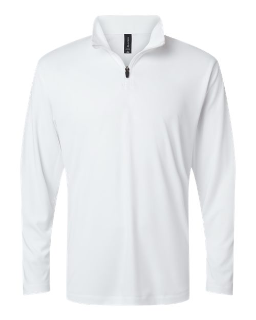 Men's Pro-Lock Performance Quarter-Zip Pullover - White Front