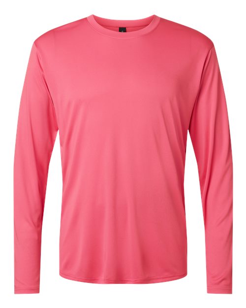 Unisex Pro-Lock Performance Long Sleeve T-Shirt - Bright Pink Front