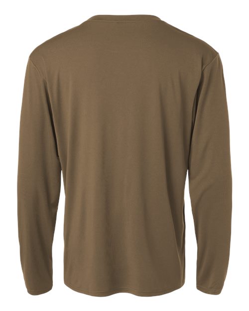 Unisex Pro-Lock Performance Long Sleeve T-Shirt - Cigar Back