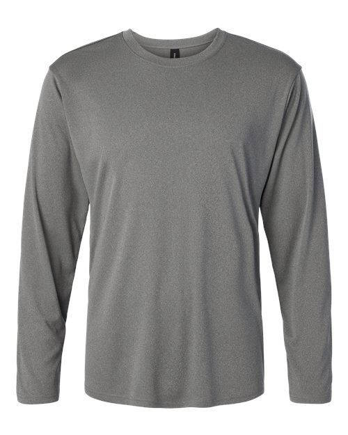 Unisex Pro-Lock Performance Long Sleeve T-Shirt - Heather Granite Front