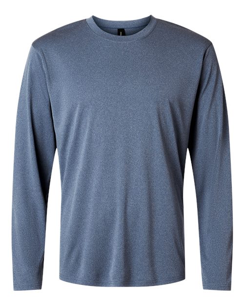 Unisex Pro-Lock Performance Long Sleeve T-Shirt - Heather Navy Front