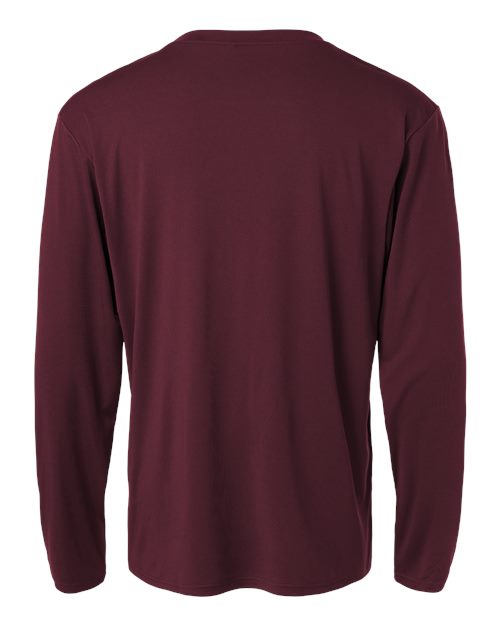 Unisex Pro-Lock Performance Long Sleeve T-Shirt - Maroon Back