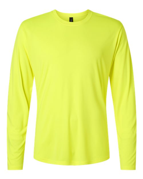 AllPro Unisex Pro-Lock Performance Long Sleeve T-Shirt - Neon Yellow Front