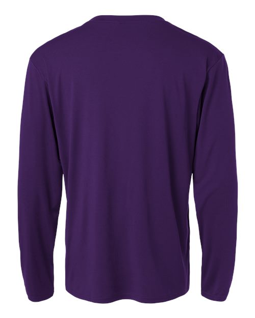 Unisex Pro-Lock Performance Long Sleeve T-Shirt - Purple Back