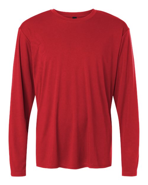 Unisex Pro-Lock Performance Long Sleeve T-Shirt - Red Front