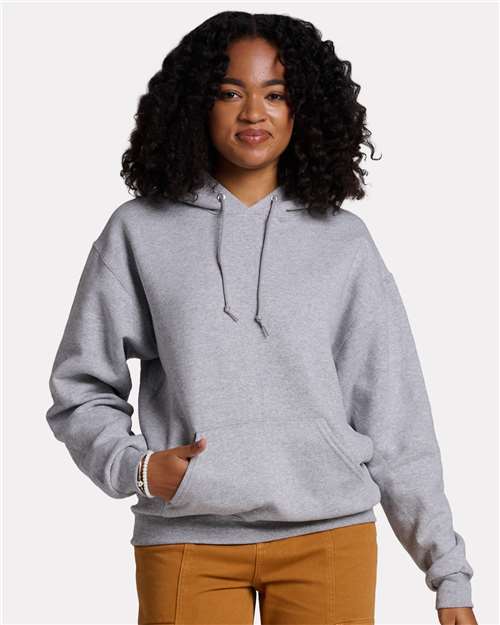 JERZEES Unisex Rugged Hooded Sweatshirt - Model Front