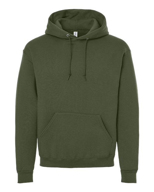 JERZEES Unisex Rugged Hooded Sweatshirt - Military Green Front