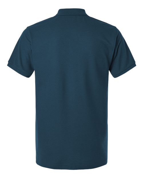 Men's Pique Polo - Atlantic Blue Back
