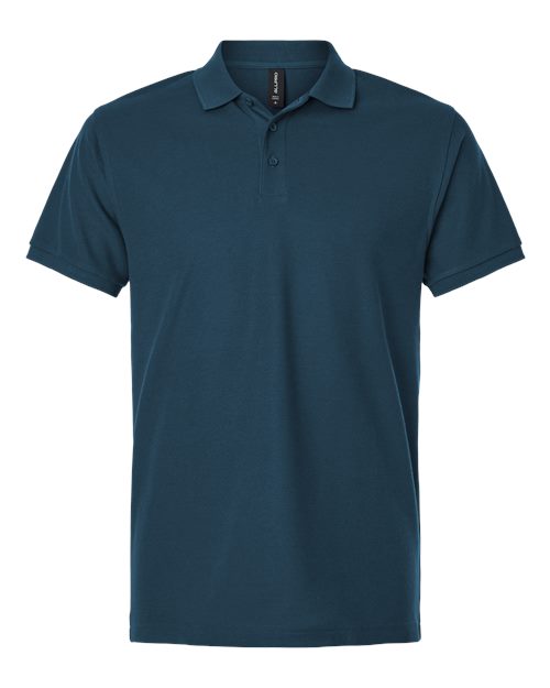Men's Pique Polo - Atlantic Blue Front