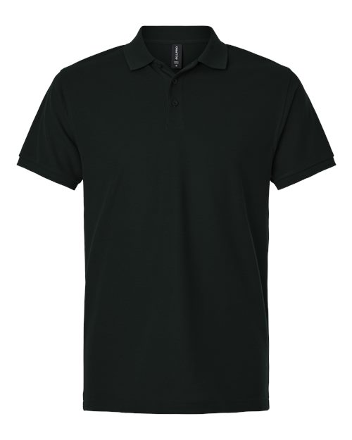 AllPro Men's Pique Polo - Black Front