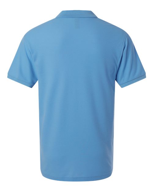 Men's Pique Polo - Carolina Blue Back