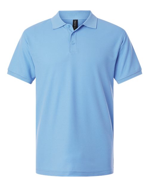 Men's Pique Polo - Cloud Blue Front