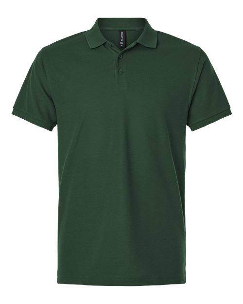 AllPro Men's Pique Polo - Forest Green Front