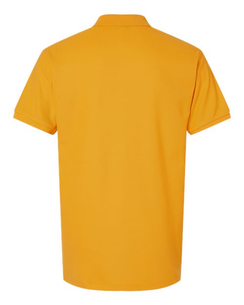 Men's Pique Polo - Gold Back