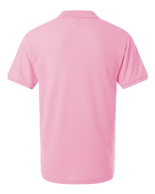 Men's Pique Polo - Light Pink Back