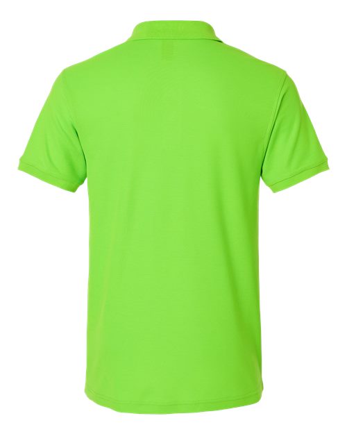 Men's Pique Polo - Lime Back