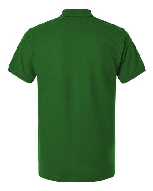 Men's Pique Polo - Olive Green Back