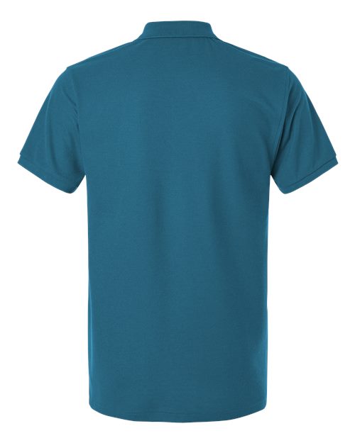 Men's Pique Polo - Pacific Blue Back