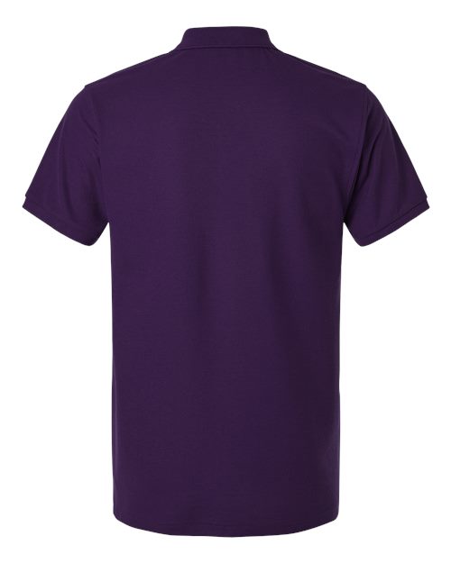 Men's Pique Polo - Purple Back