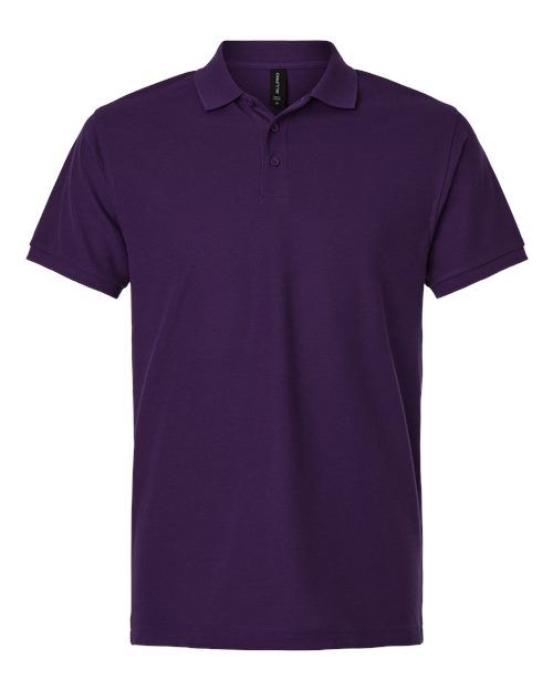 Men's Pique Polo - Purple Front