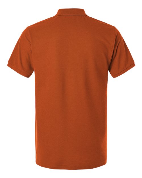 Men's Pique Polo - Rust Back