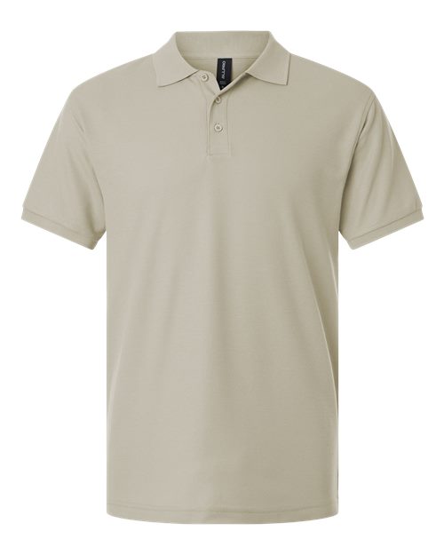Men's Pique Polo - Sand Front