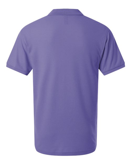Men's Pique Polo - Violet Back