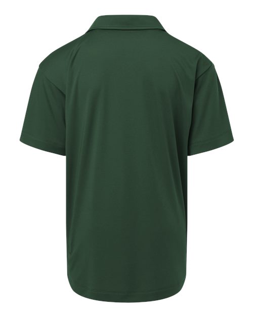 Youth Pro-Lock Performance Polo - Forest Green Back