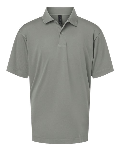 Youth Pro-Lock Performance Polo - Greystone Front