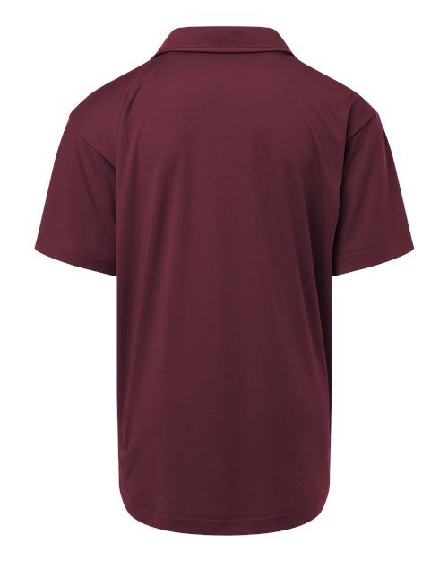 Youth Pro-Lock Performance Polo - Maroon Back