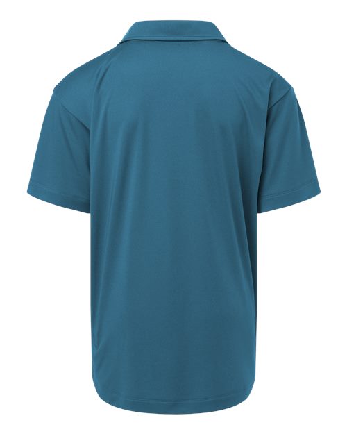 Youth Pro-Lock Performance Polo - Pacific Blue Back