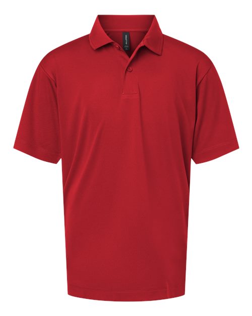 Youth Pro-Lock Performance Polo - Red Front