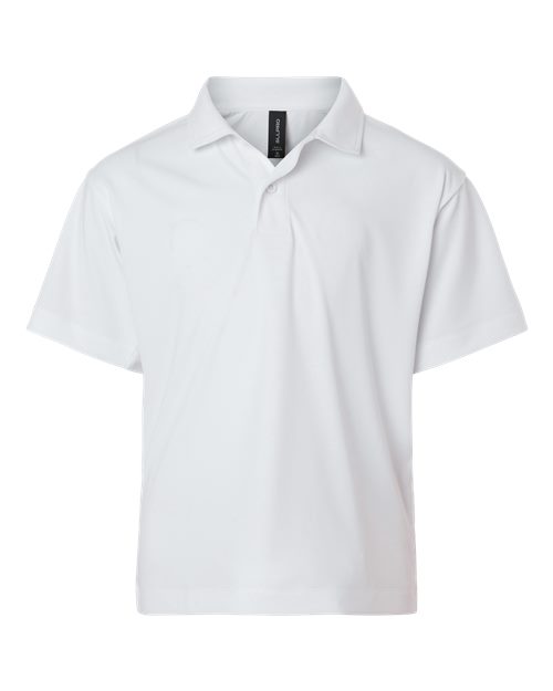 Youth Pro-Lock Performance Polo - White Front