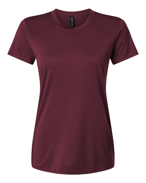 Women's Pro-Lock Performance T-Shirt - Maroon Front