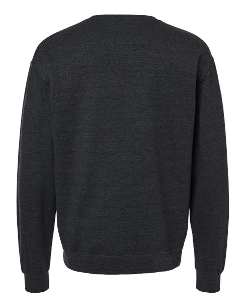 Unisex Ultimate CVC Crewneck Sweatshirt - Black Ink Heather Back