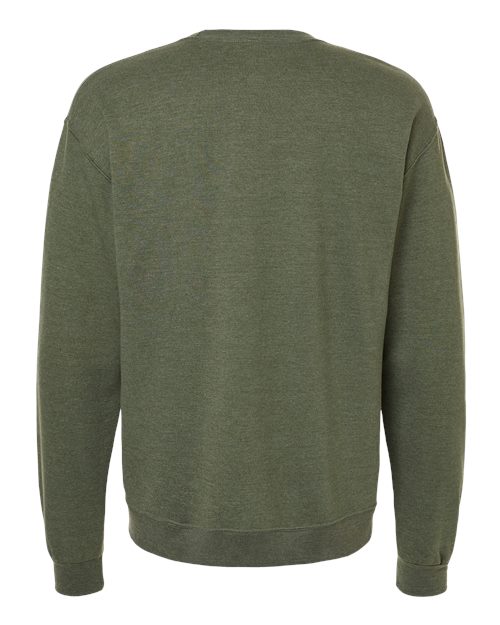 Unisex Ultimate CVC Crewneck Sweatshirt - Military Green Heather Back