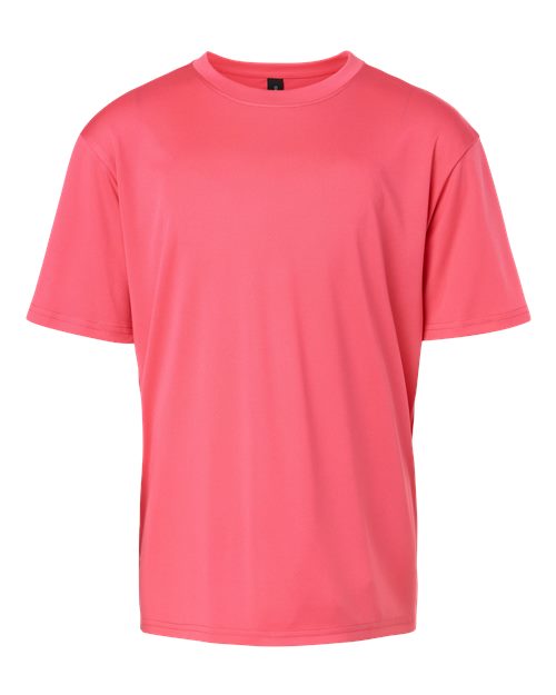 Youth Pro-Lock Performance T-Shirt - Bright Pink Front