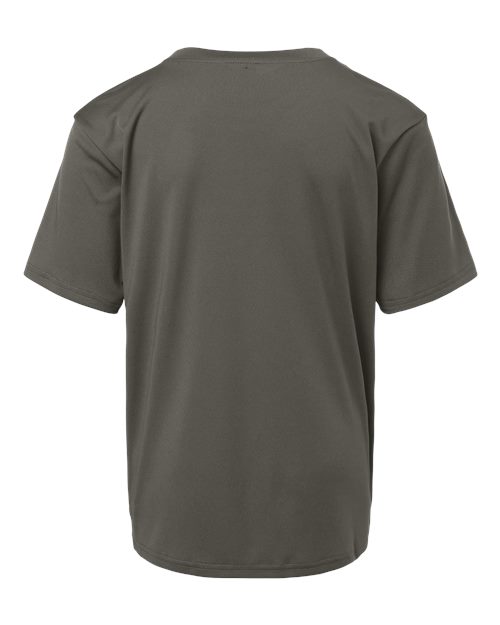 Youth Pro-Lock Performance T-Shirt - Charcoal Back