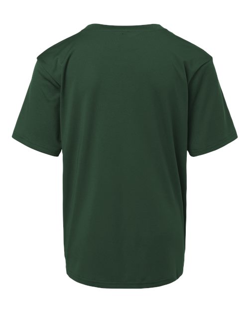 Youth Pro-Lock Performance T-Shirt - Forest Green Back