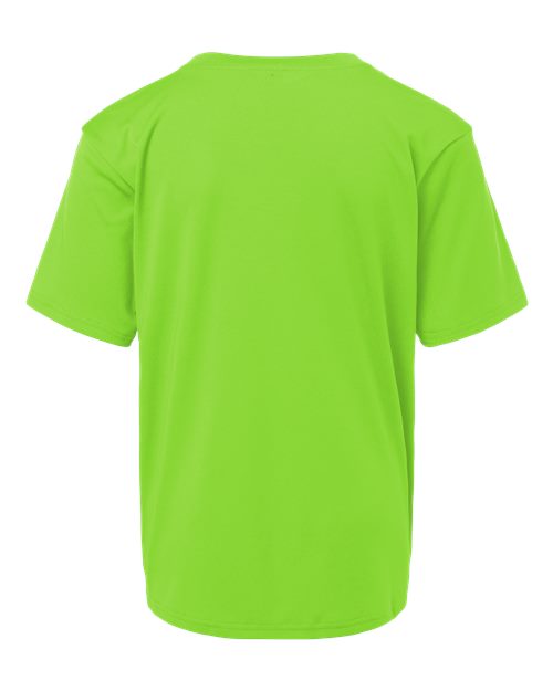 Youth Pro-Lock Performance T-Shirt - Lime Back