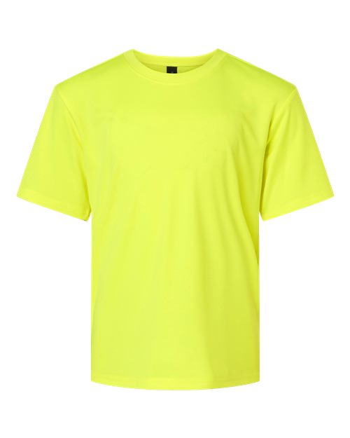 Youth Pro-Lock Performance T-Shirt - Neon Yellow Front