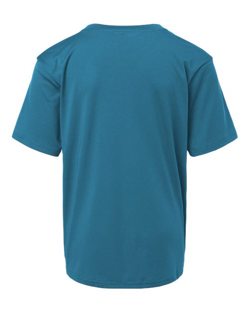 Youth Pro-Lock Performance T-Shirt - Pacific Blue Back