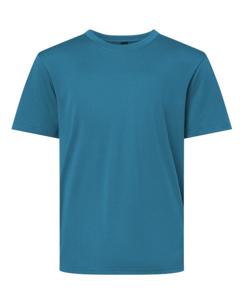 Youth Pro-Lock Performance T-Shirt - Pacific Blue Front
