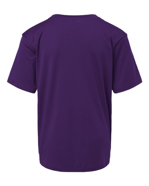 Youth Pro-Lock Performance T-Shirt - Purple Back