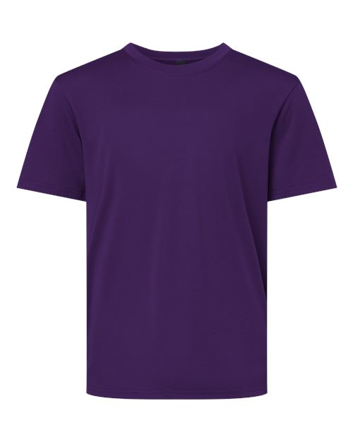 Youth Pro-Lock Performance T-Shirt - Purple Front
