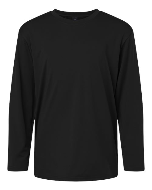 Youth Pro-Lock Performance Long Sleeve T-Shirt - Black Front