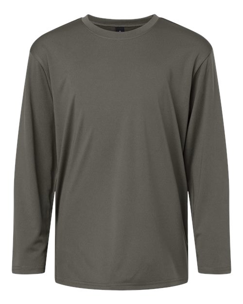 Youth Pro-Lock Performance Long Sleeve T-Shirt - Charcoal Front