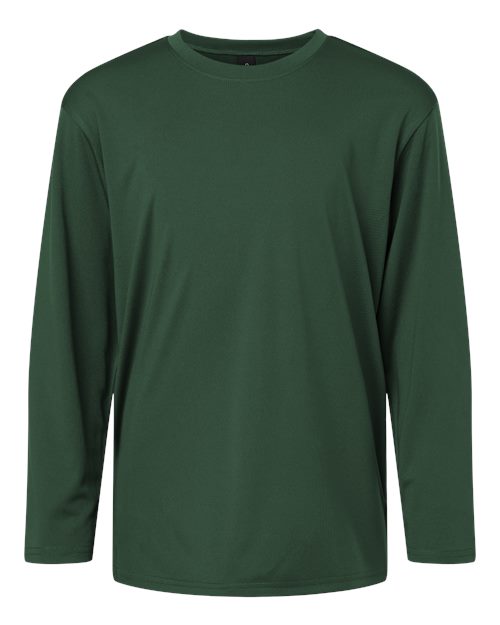 Youth Pro-Lock Performance Long Sleeve T-Shirt - Forest Green Front
